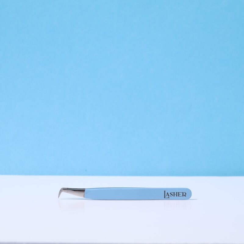 L shape small Boot Fiber Tip tweezers