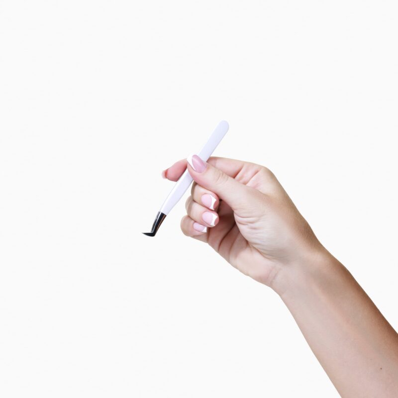 L shape Volume Boot Fiber Tip tweezers