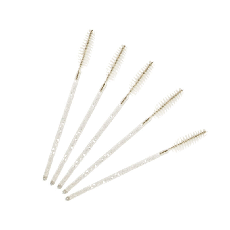 Mascara wands, glitter