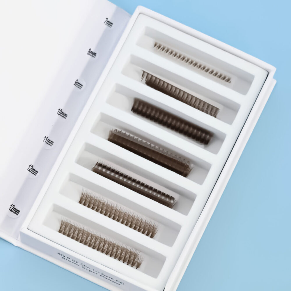 Brown Super Narrow 4D premade fans 0.07 (1000 fans)
