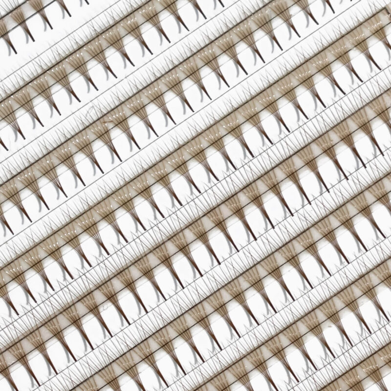 Brown Super Narrow 5D premade fans 0.07